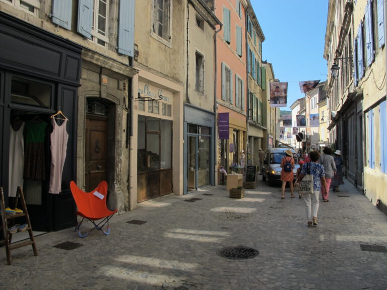 Pedestrian street in Dieulefit